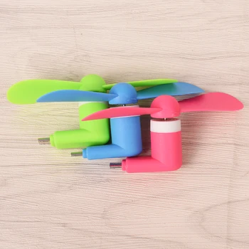 

Mini 2 in 1 Portable Micro USB Silicone Fan For iPhone 5 6 hand Fan for Samsung For HTC Android For OTG Smartphones USB Gadget