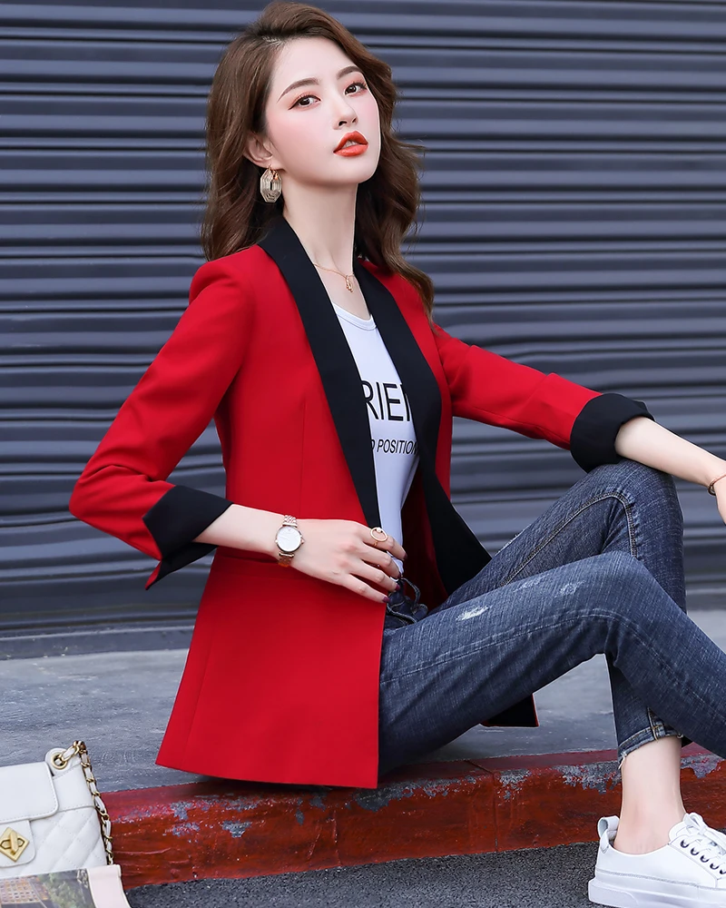 Womens One Button Blazers