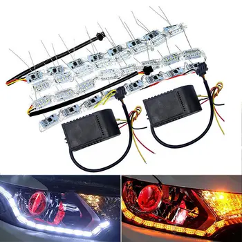 2X Switchback Car Flexible LED Strip Light DRL Sequential Flow Turn Signal Lamp New And High Quality 
2X Switchback Car Flexible LED Strip Light DRL Sequential Flow Turn Signal Lamp New And High Quality