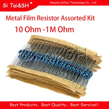 30values each 20pcs =600pcs Metal Film Resistor Assorted Kit 1% 1/4W 10 Ohm -1M Ohm 10R 22R 47R 100R 200R 1K 2K 10K 100K 220K
30values each 20pcs =600pcs Metal Film Resistor Assorted Kit 1% 1/4W 10 Ohm -1M Ohm 10R 22R 47R 100R 200R 1K 2K 10K 100K 220K