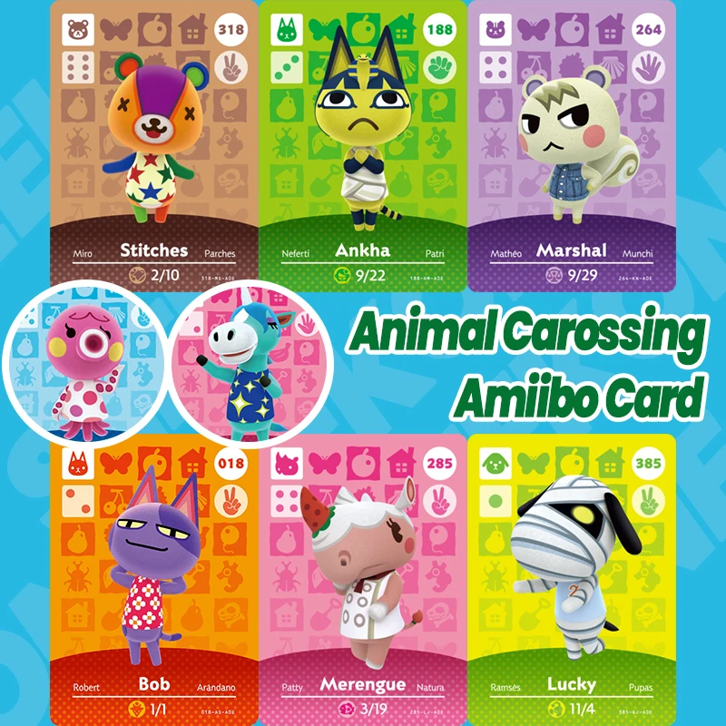Raymond Animal Crossing New Horizons Game Amiibo Card For NS Switch 3DS Game Lobo Card Set NFC Cards Hot Villager Marshal Ankha
Raymond Animal Crossing New Horizons Game Amiibo Card For NS Switch 3DS Game Lobo Card Set NFC Cards Hot Villager Marshal Ankha
