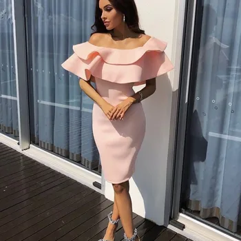 Hot Sale Sheath Short Prom Dresses Off the Shoulder Ruched Ruffles Knee Length Cheap evening dress Stretchy Short Party Gown
Hot Sale Sheath Short Prom Dresses Off the Shoulder Ruched Ruffles Knee Length Cheap evening dress Stretchy Short Party Gown