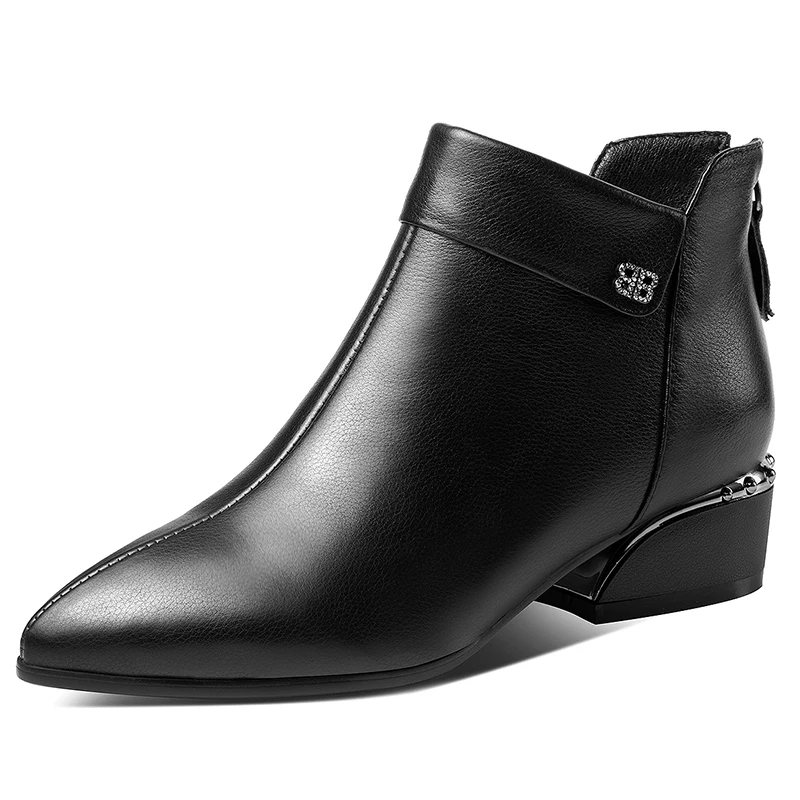 NEMAONE Genuine Leather Women Ankle Boots med heels ladies dress Boots Big Size 42 casual Shoes Woman med heels Short Boots
NEMAONE Genuine Leather Women Ankle Boots med heels ladies dress Boots Big Size 42 casual Shoes Woman med heels Short Boots