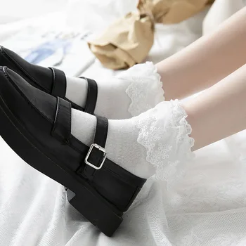 Women Harajuku Sweet Retro Lace Short Socks Lolita Frilly Ruffle Cotton Princess Socks Girls Soft Comfortable Solid Ankle Socks
Women Harajuku Sweet Retro Lace Short Socks Lolita Frilly Ruffle Cotton Princess Socks Girls Soft Comfortable Solid Ankle Socks