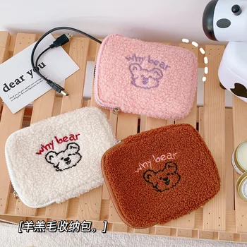 Bentoy New Cute Bear Cosmetic Bag Plush charger Organizer Bag For Data Wire Phone Power Bank Digital Earphone Storage bag Pouch
Bentoy New Cute Bear Cosmetic Bag Plush charger Organizer Bag For Data Wire Phone Power Bank Digital Earphone Storage bag Pouch