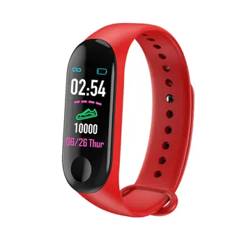 M3 Smart Bracelet Heart Rate Monitoring Bracelet Waterproof Step Counter Bracelet Sports Silicone Bracelet
M3 Smart Bracelet Heart Rate Monitoring Bracelet Waterproof Step Counter Bracelet Sports Silicone Bracelet