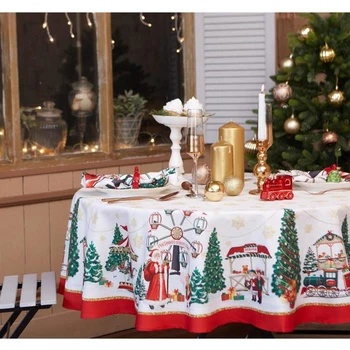 Tablecloth "Ethel" New Year's fair d = 150 +/- 2cm with GMVO, 100% cotton, twill 190 g / m2 5072940
Tablecloth "Ethel" New Year's fair d = 150 +/- 2cm with GMVO, 100% cotton, twill 190 g / m2 5072940