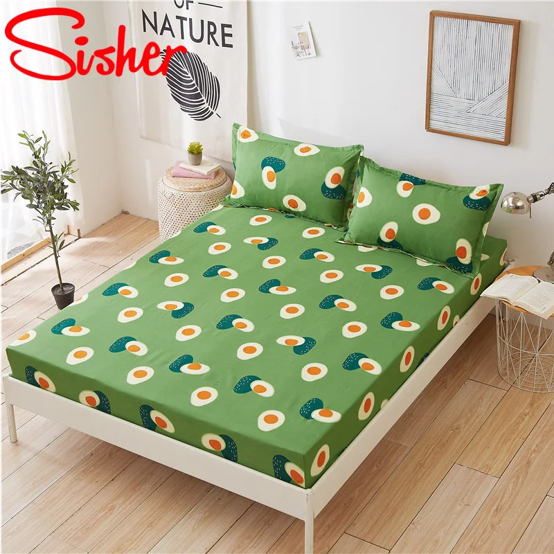 Cartoon Avocado Printed Mattress Cover BedSpread Stripes Fitted Bed Sheet with Elastic Band Polyester Bed Covers (No Pillowcase)
Cartoon Avocado Printed Mattress Cover BedSpread Stripes Fitted Bed Sheet with Elastic Band Polyester Bed Covers (No Pillowcase)