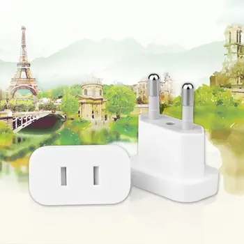 4MM US Jack to EU Plug Outlet Travel Charger Power Socket Adapter USA to Europe European Regulation Charging Converter Plug
4MM US Jack to EU Plug Outlet Travel Charger Power Socket Adapter USA to Europe European Regulation Charging Converter Plug