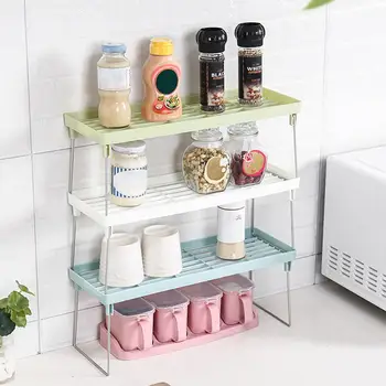 Adjustable Kitchen Storage Rack Metal Cupboard Storage Shelf Non-Skid Spice Rack Single Layer Kitchenware Organizer Saving Space
Adjustable Kitchen Storage Rack Metal Cupboard Storage Shelf Non-Skid Spice Rack Single Layer Kitchenware Organizer Saving Space