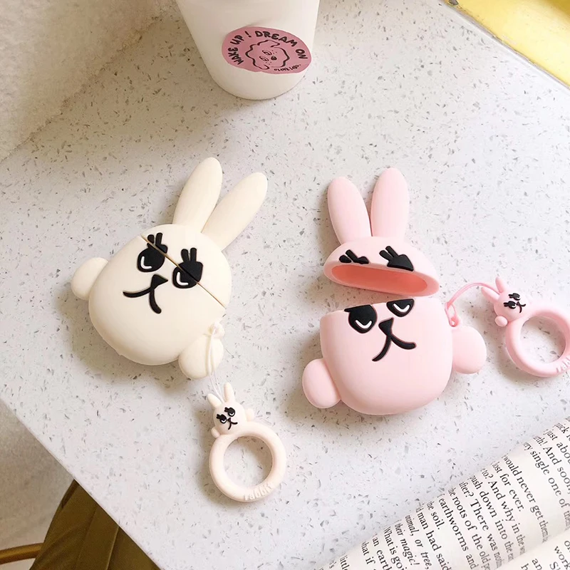 Fashion cute pink rabbit soft silicon Wireless Earphone Charging Box Cover Bag for Apple AirPods 1 2 Anti-fall Bluetooth case
Fashion cute pink rabbit soft silicon Wireless Earphone Charging Box Cover Bag for Apple AirPods 1 2 Anti-fall Bluetooth case