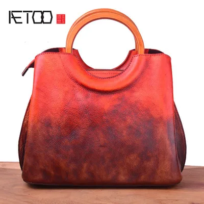 AETOO Leather women's stiletto bag, pure hand-painted head layer cowhide women's bag, vintage craft trend women's handbag
AETOO Leather women's stiletto bag, pure hand-painted head layer cowhide women's bag, vintage craft trend women's handbag
