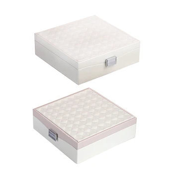 Casegrace 2pcs Lady Pu Leather Jewelry Box Storage Box Ring Display Case Portable Jewelry Organizer - White & Pink
Casegrace 2pcs Lady Pu Leather Jewelry Box Storage Box Ring Display Case Portable Jewelry Organizer - White & Pink