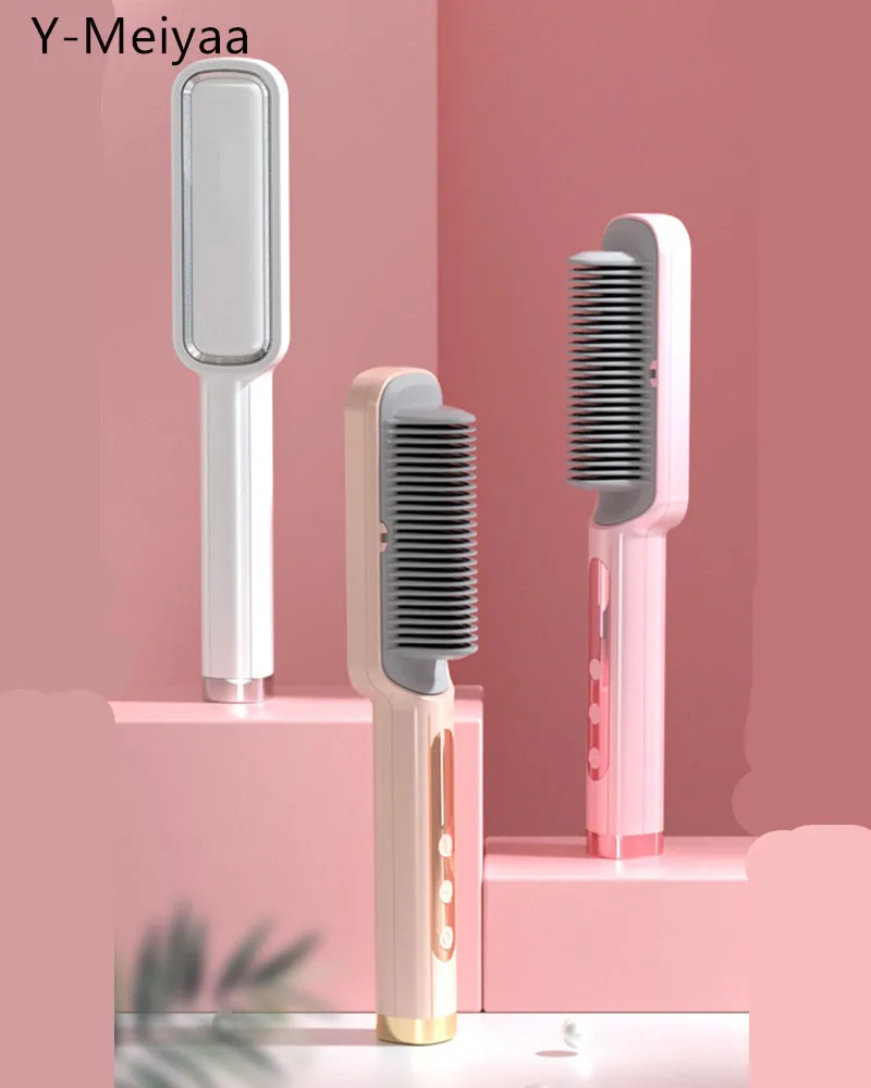 Professional Hot Combs Anti-scalding Hair Straightener Brush Ceramic Hair Curler Heated Electric Smart Brush Hair Straightener 4
Professional Hot Combs Anti-scalding Hair Straightener Brush Ceramic Hair Curler Heated Electric Smart Brush Hair Straightener 4