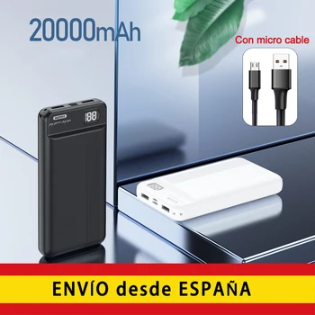 Power Bank 20000mAh quick charger external battery, Dual input/output, portable charger for mobile and tablet
Power Bank 20000mAh quick charger external battery, Dual input/output, portable charger for mobile and tablet