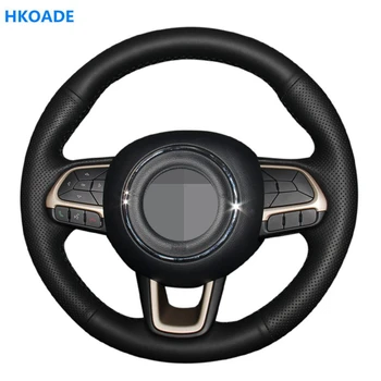 HKOADE Hand-made Black Artificial Leather Car Steering Wheel Covers Wrap for Jeep Renegade 2016-2020 2015 2014 Compass 2017-2020
HKOADE Hand-made Black Artificial Leather Car Steering Wheel Covers Wrap for Jeep Renegade 2016-2020 2015 2014 Compass 2017-2020