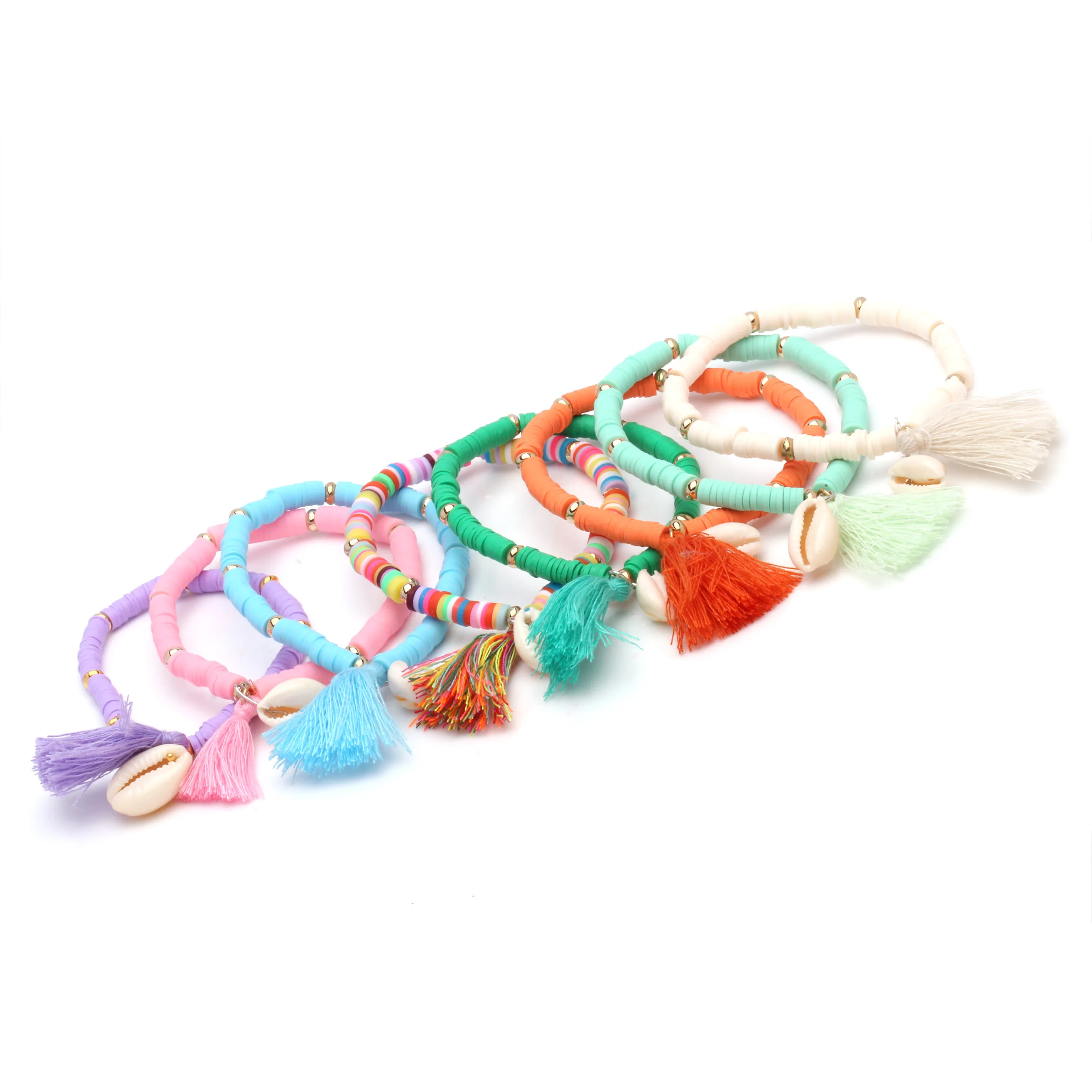 Multicolor Polymer Disc Beads Cowrie Seashell Heishi Bracelets Women Men Cotton Tassels Summer Boho Shells Stretch Bracelet Her
Multicolor Polymer Disc Beads Cowrie Seashell Heishi Bracelets Women Men Cotton Tassels Summer Boho Shells Stretch Bracelet Her