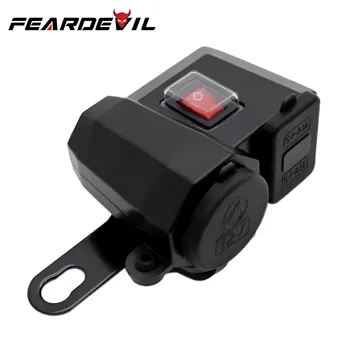 Motorcycle Cigarette Lighter Digital Display Voltmeter 3 in 1 Motocross Mobile Bike Phone Charger Waterproof USB Quick Charge
Motorcycle Cigarette Lighter Digital Display Voltmeter 3 in 1 Motocross Mobile Bike Phone Charger Waterproof USB Quick Charge