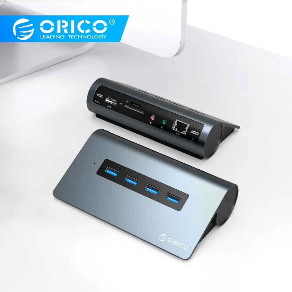ORICO USB Type C HUB to Multi HDMI USB3.0 PD 60W RJ45 Card Reader Audio OTG Adapter Dock USB Splitter For MacBook Pro Huawei
ORICO USB Type C HUB to Multi HDMI USB3.0 PD 60W RJ45 Card Reader Audio OTG Adapter Dock USB Splitter For MacBook Pro Huawei