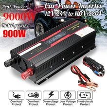 Peak 9000W Car Inverter Peak Power Voltage Convertor Transformer LCD Display 12V/24V To 110V/220V Modified Sine Wave Converter
Peak 9000W Car Inverter Peak Power Voltage Convertor Transformer LCD Display 12V/24V To 110V/220V Modified Sine Wave Converter