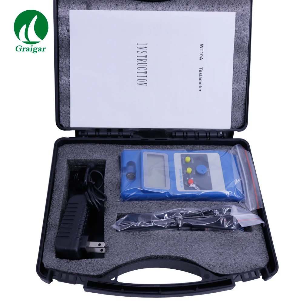 WT10A Handheld Digital Gauss Meter the fluxmeter Surface Magnetic Field Tester with Ns function
WT10A Handheld Digital Gauss Meter the fluxmeter Surface Magnetic Field Tester with Ns function