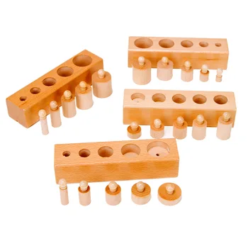 Wooden Educational Cylinder Socket Blocks Toys Baby Development Practice and Senses 
Wooden Educational Cylinder Socket Blocks Toys Baby Development Practice and Senses