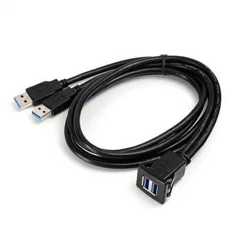 1M Socket Cable USB 3.0 Auto Car Flush Mount Male to Female Extension Cord Dashboard Panel Square Audio Line for Motorcycle
1M Socket Cable USB 3.0 Auto Car Flush Mount Male to Female Extension Cord Dashboard Panel Square Audio Line for Motorcycle
