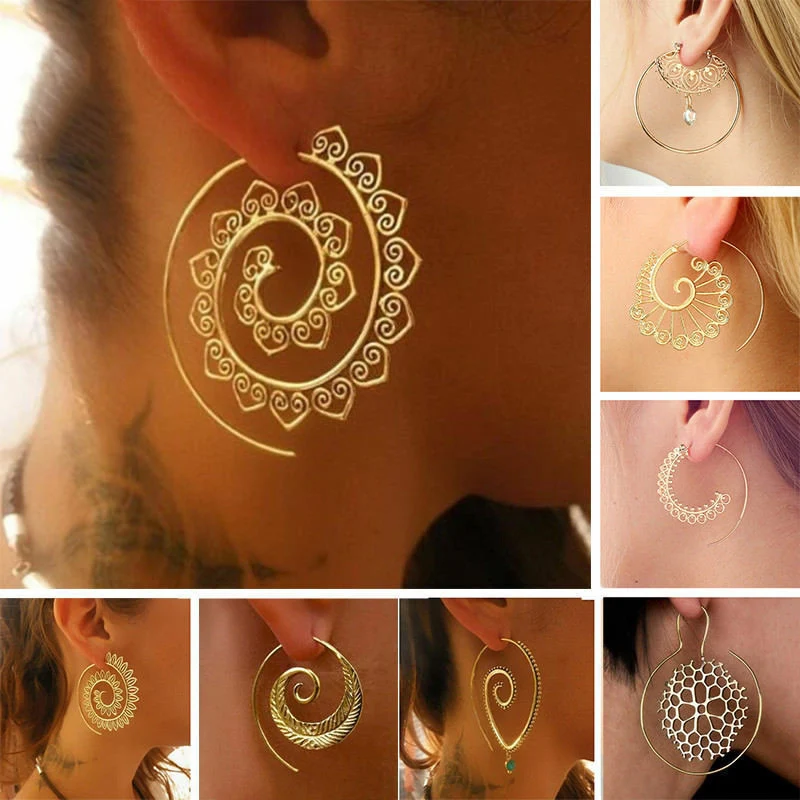 Spiral Hoop Earrings Hoop Earrings Stainless Steal Circles Round for Women Retro Ear Stud Piercing Alloy Trendy Gold Color
Spiral Hoop Earrings Hoop Earrings Stainless Steal Circles Round for Women Retro Ear Stud Piercing Alloy Trendy Gold Color