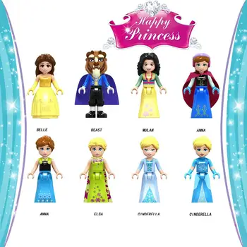 Disney Princess 8Pcs Elsa Anna Small Building Block Assembling Model Cartoon Figures Mulan Beauty and The Beast Educational Gift
Disney Princess 8Pcs Elsa Anna Small Building Block Assembling Model Cartoon Figures Mulan Beauty and The Beast Educational Gift