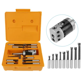 Milling Machine F1-12 MT2-M10 50mm Boring Head Drawbar Thread+ 9pcs 12mm Hole Accept Boring Bars Tool Carbide Tips W/ 12mm Shank
Milling Machine F1-12 MT2-M10 50mm Boring Head Drawbar Thread+ 9pcs 12mm Hole Accept Boring Bars Tool Carbide Tips W/ 12mm Shank