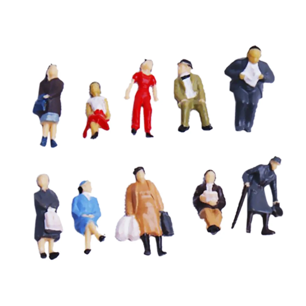 24pcs 1:87 HO Scale Miniature People Model Figurines for Model Train Diorama Scenery DIY Accessories 24pcs 1:87 HO Scale Miniature People Model Figurines for Model Train Diorama Scenery DIY Accessories