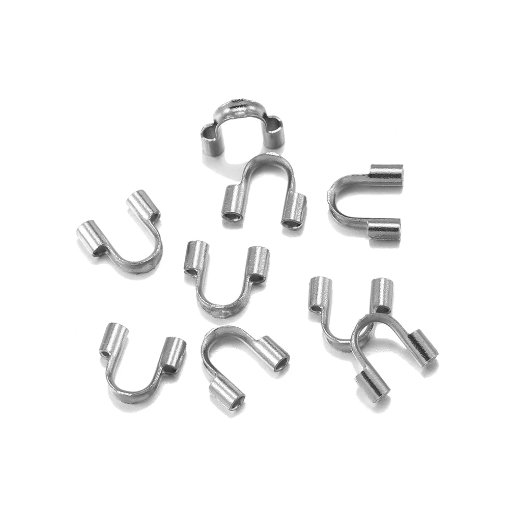 30pcs Stainless Steel loops U Shape Wire Protectors Wire Guard Guardian Protectors Clasps Connector For Jewelry Making Supplies
30pcs Stainless Steel loops U Shape Wire Protectors Wire Guard Guardian Protectors Clasps Connector For Jewelry Making Supplies