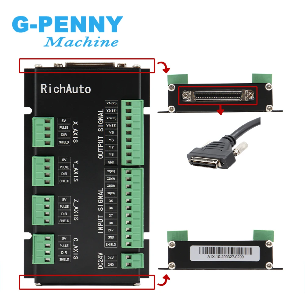 Бесплатная доставка контроллер ЧПУ RichAuto DSP A11 оригинальный 3 осевой движения A11E