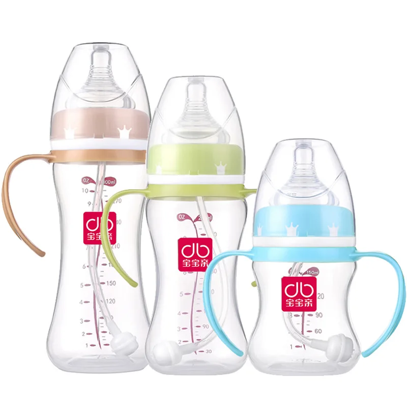 Baby Pro Wide Aperture PP Feeding Bottle Double Color Handle Straw Plastic Milk Bottle Special Offer 9.9 Yuan
Baby Pro Wide Aperture PP Feeding Bottle Double Color Handle Straw Plastic Milk Bottle Special Offer 9.9 Yuan