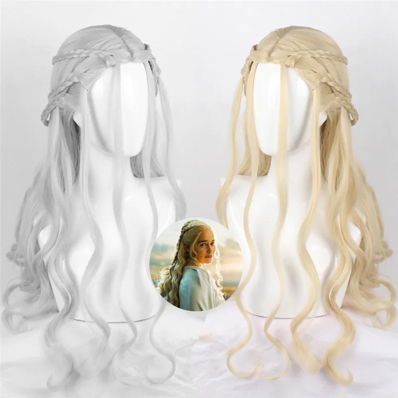 Daenerys Targaryen Cosplay Wig Halloween Game of Thrones Mother of Dragons Dany Gold Silver Wig
Daenerys Targaryen Cosplay Wig Halloween Game of Thrones Mother of Dragons Dany Gold Silver Wig
