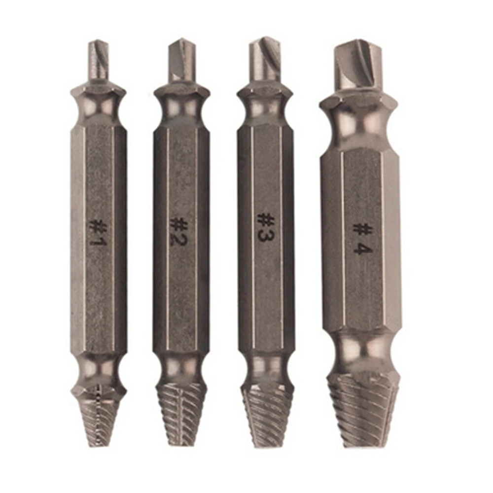 4 Pcs/set Damage Screw Bolt Remover Double Side Damaged Screw Extractor Drill Bits Out Bolt Stud Car Tool S2 Steel
4 Pcs/set Damage Screw Bolt Remover Double Side Damaged Screw Extractor Drill Bits Out Bolt Stud Car Tool S2 Steel