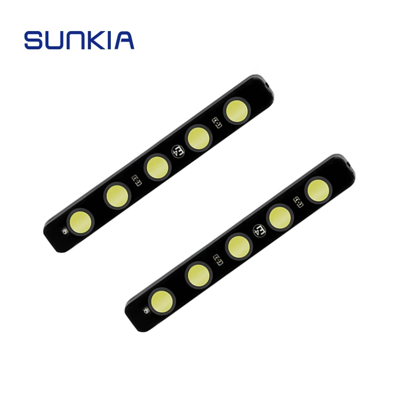 SUNKIA LED Universal 100% Waterproof Car 5 LED Daytime Running Light DRL Fog Warning Decorative Lamp Super Bright
SUNKIA LED Universal 100% Waterproof Car 5 LED Daytime Running Light DRL Fog Warning Decorative Lamp Super Bright