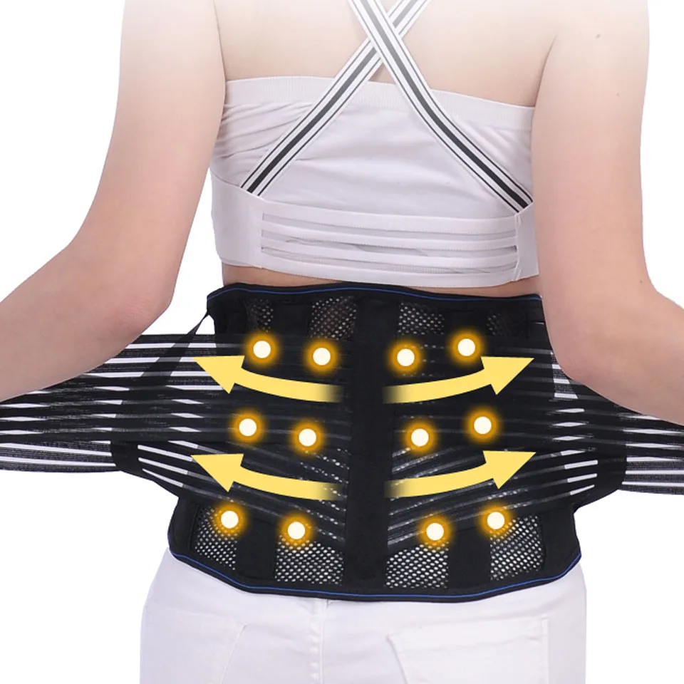 Self-heating Tourmaline Magnetic 9pcs Steel Bone Lumbar Support Belt Waist Spine Back Brace Posture Corrector Belt Pain Relief
Self-heating Tourmaline Magnetic 9pcs Steel Bone Lumbar Support Belt Waist Spine Back Brace Posture Corrector Belt Pain Relief