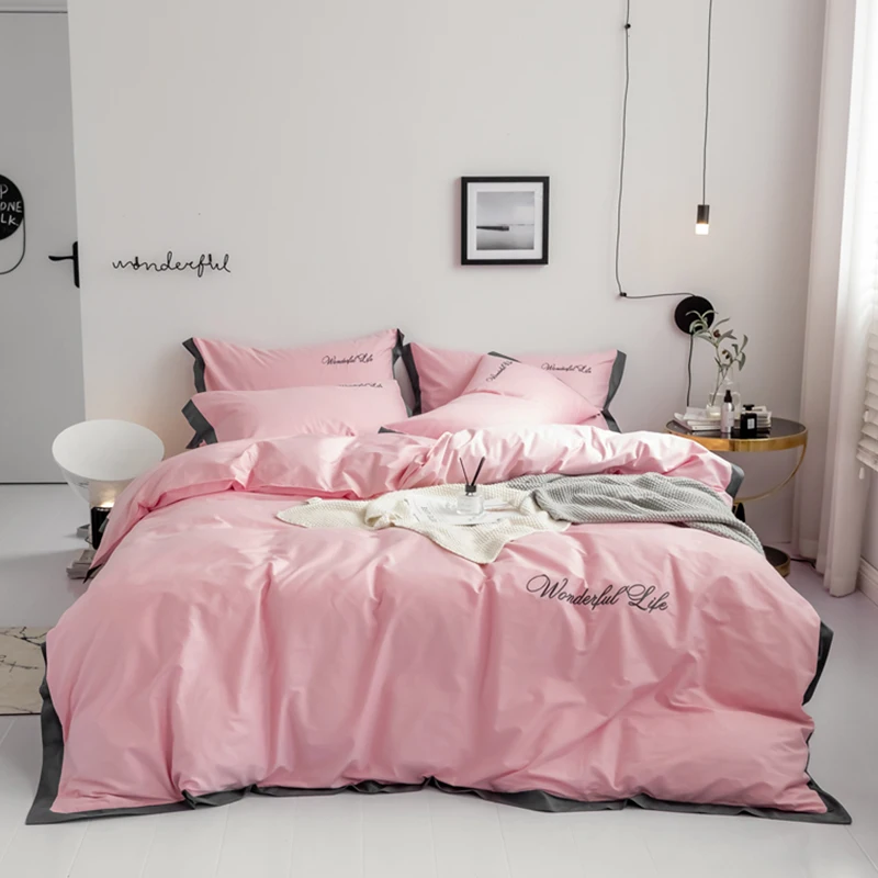 Lanke Solid color 100% Cotton bed bedding,King Queen size bedding sets,Duvet Cover Bed sheet Pillowcases,Bed linen cotton
Lanke Solid color 100% Cotton bed bedding,King Queen size bedding sets,Duvet Cover Bed sheet Pillowcases,Bed linen cotton