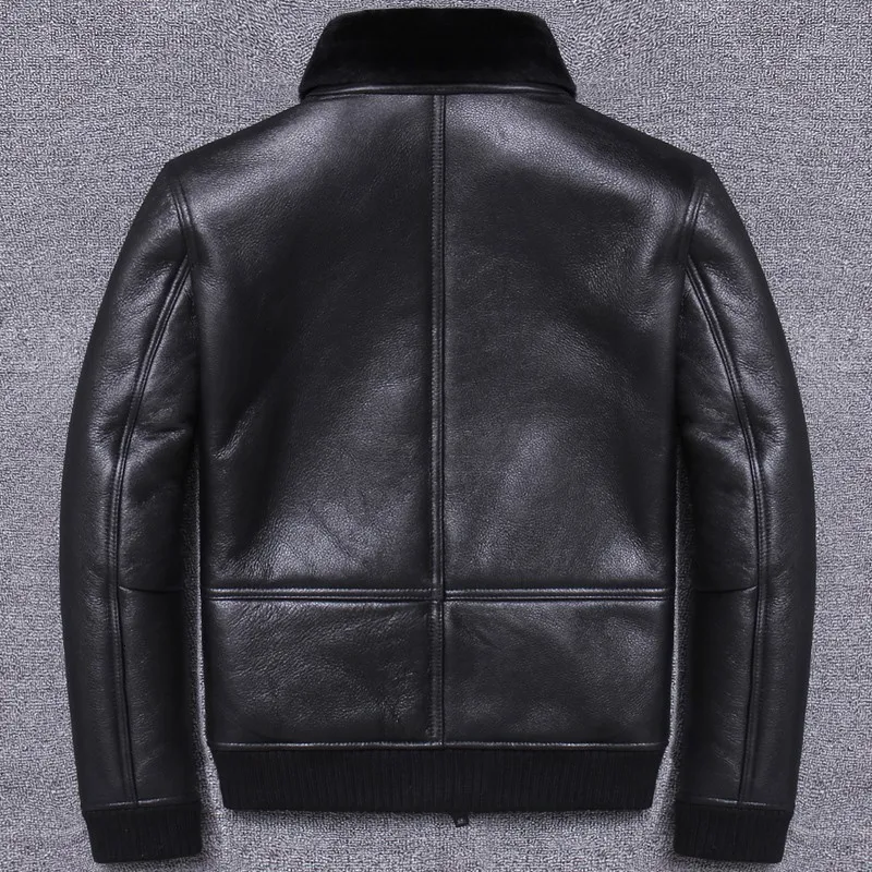 Luxury Top Quality Sheep Shearing Mens Genuine Leather Jackets Winter Warm Smart Casual Rib Hem Slim Fit Plus Size Thick Coats
Luxury Top Quality Sheep Shearing Mens Genuine Leather Jackets Winter Warm Smart Casual Rib Hem Slim Fit Plus Size Thick Coats