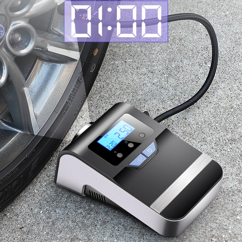 Portable Car Air Compressor Digital Tire Tyre Inflator Pump 12V with Big Light Bright Flashing Digital Pressure Gauge 150Psi
Portable Car Air Compressor Digital Tire Tyre Inflator Pump 12V with Big Light Bright Flashing Digital Pressure Gauge 150Psi