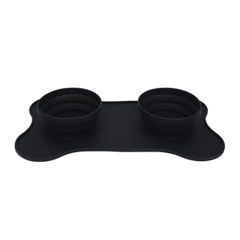 Drinking Water Feeding Mat Roll Up Easy Clean Multifunctional Double Container Soft Silicone Portable Collapsible Dog Bowl
Drinking Water Feeding Mat Roll Up Easy Clean Multifunctional Double Container Soft Silicone Portable Collapsible Dog Bowl