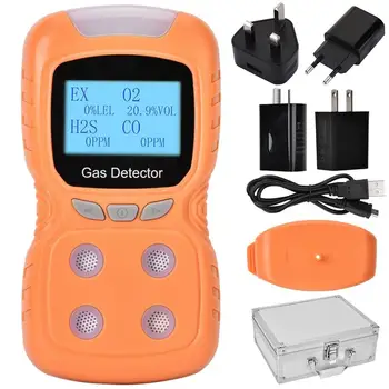 CO/H2S/O2/EX 4 in 1 Voice Multi-gas Safety Alarm Detector Yellow Gas Detector Alarm
CO/H2S/O2/EX 4 in 1 Voice Multi-gas Safety Alarm Detector Yellow Gas Detector Alarm