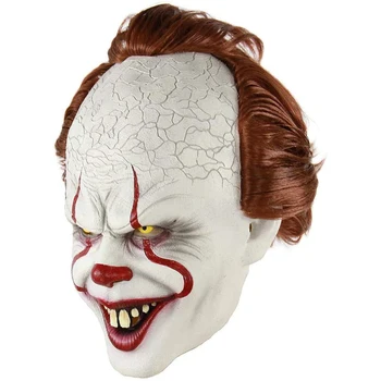 Clown Mask Halloween Horror Masks Cosplay Stephen King's It Pennywise Joker Scary Mascaras De Latex Realista Maske Costume Props
Clown Mask Halloween Horror Masks Cosplay Stephen King's It Pennywise Joker Scary Mascaras De Latex Realista Maske Costume Props