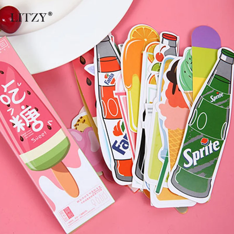 LITZY 30pc Kawaii Drink Irregular Bookmarks Cute Cat Book Markers for Kids Student School Office Stationery Supply Student Gifts
LITZY 30pc Kawaii Drink Irregular Bookmarks Cute Cat Book Markers for Kids Student School Office Stationery Supply Student Gifts