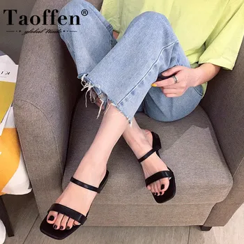 TAOFFEN Square Open Toe Women Sandals Summer Solid Color Soft Leather Slip On Cool Sweet Casual Outdoor Slippers Size 35-39
TAOFFEN Square Open Toe Women Sandals Summer Solid Color Soft Leather Slip On Cool Sweet Casual Outdoor Slippers Size 35-39