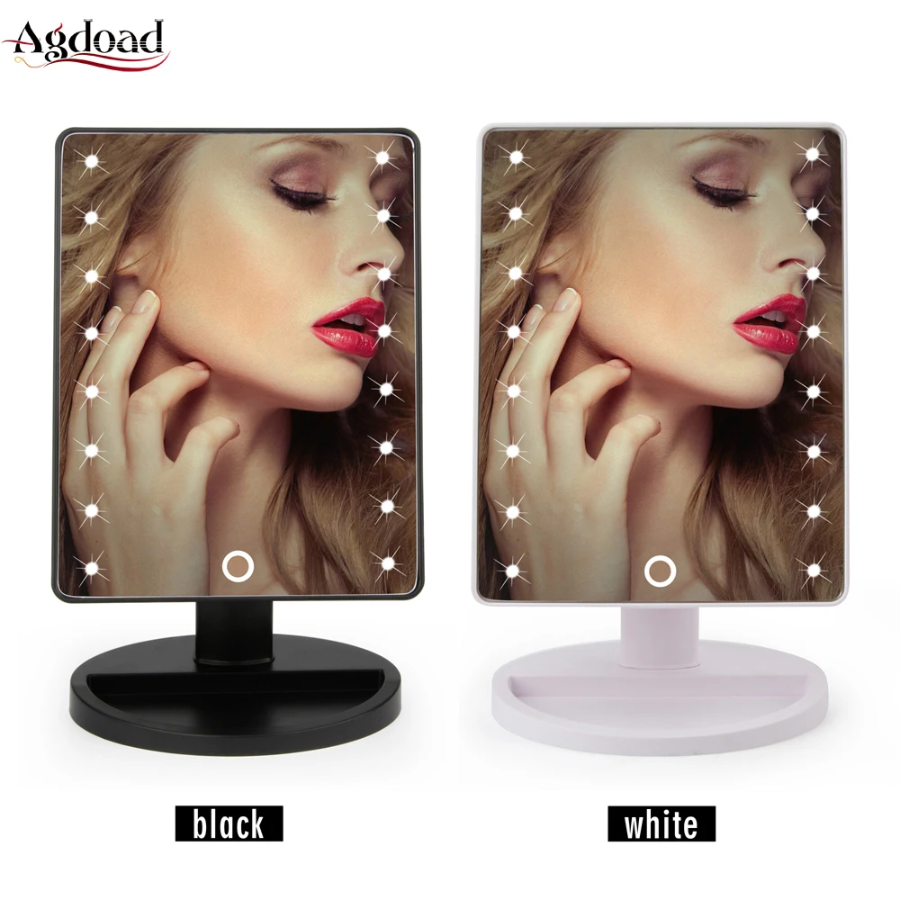 Makeup Adjustable Mirror Vanity 16/22 LED Lights Touch Screen Beauty Luminous Cosmetics Tool 10X Magnifying espejos
Makeup Adjustable Mirror Vanity 16/22 LED Lights Touch Screen Beauty Luminous Cosmetics Tool 10X Magnifying espejos