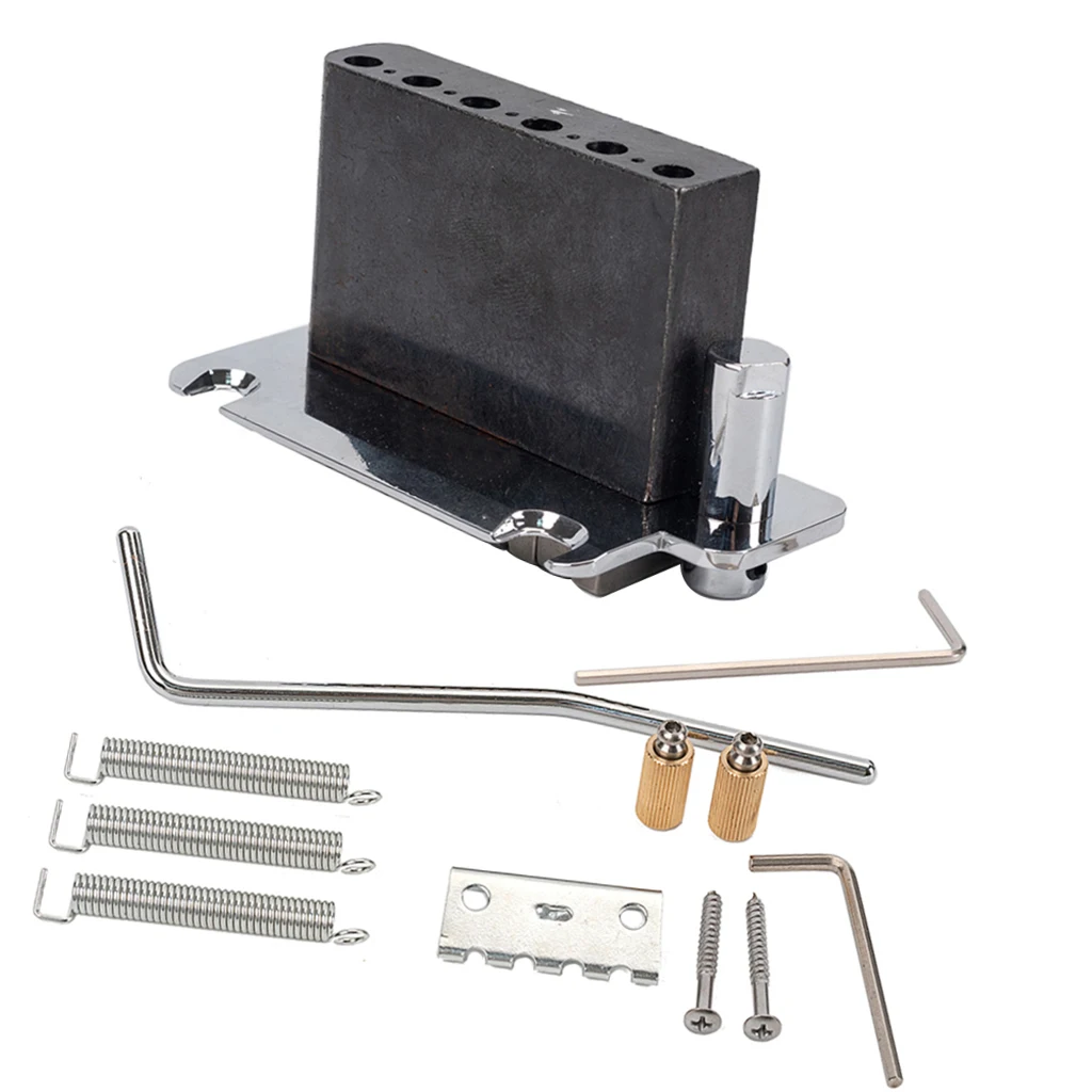 6 String Saddle Bridge with Screws Wrench Springs Claw Tremolo Bar Pack for ST Electric Guitar Parts
6 String Saddle Bridge with Screws Wrench Springs Claw Tremolo Bar Pack for ST Electric Guitar Parts