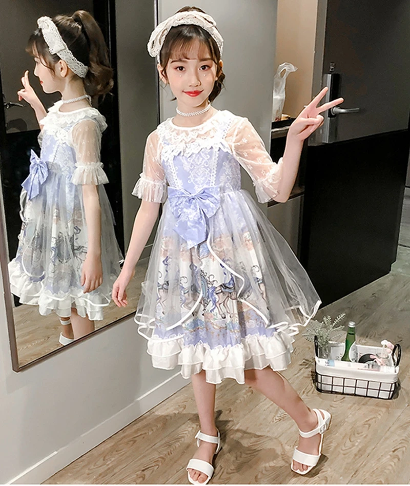 Платье принцессы для девочек в стиле "Лолита", платье в стиле "Лолита", юбка-Лали, детское летнее платье, платье для маленьких девочек, юбка-подъюбник, детская одежда, лето 
Платье принцессы для девочек в стиле "Лолита", платье в стиле "Лолита", юбка-Лали, детское летнее платье, платье для маленьких девочек, юбка-подъюбник, детская одежда, лето