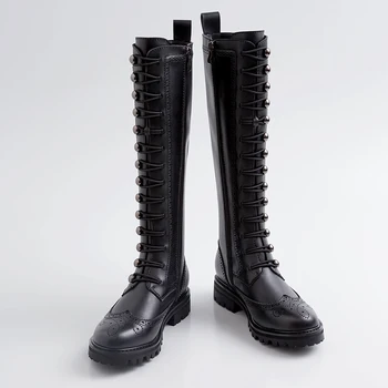 Prova Perfetto 2019 New Autumn Winter Leather Boots Women Low Heels Martin Motorcycle Boots Genuine Leather Long Boots Fashion
Prova Perfetto 2019 New Autumn Winter Leather Boots Women Low Heels Martin Motorcycle Boots Genuine Leather Long Boots Fashion